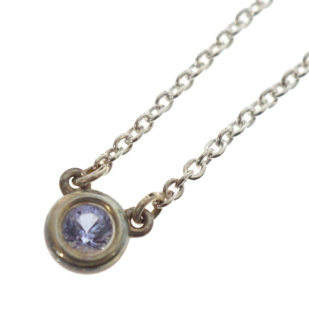 TIFFANY Co by the Yard Necklace Single Diamond Silver Kantei Kyoku Kasugai